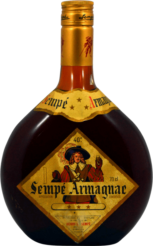 77,95 € | Armagnac Henry A. Sempé 3 Estrellas 1960's França 70 cl Exemplar de colecionador Não Próprio para Consumo