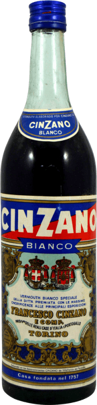 Free Shipping | Spirits Cinzano Bianco Collector's Specimen 1970's Italy 1 L