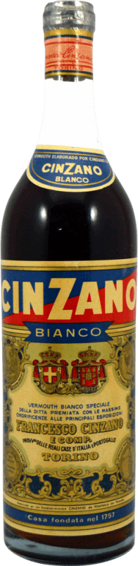 55,95 € | Liqueurs Cinzano Bianco Spécimen de Collection années 1960's Italie 1 L