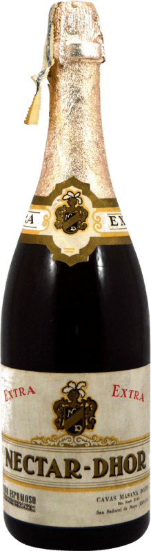 Spedizione Gratuita | Spumante Bianco Masana Bozzo Nectar Dhor 1970's D.O. Cava Catalogna Spagna 75 cl Esemplare da Collezione Non Idoneo al Consumo