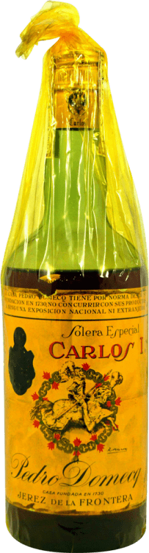 38,95 € Envío gratis | Brandy Pedro Domecq Fundador Carlos I Tapón de Rosca 1970's Ejemplar Coleccionista