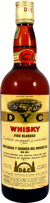 52,95 € Envio grátis | Whisky Blended DYC Espécime de Colecionador década de 1970