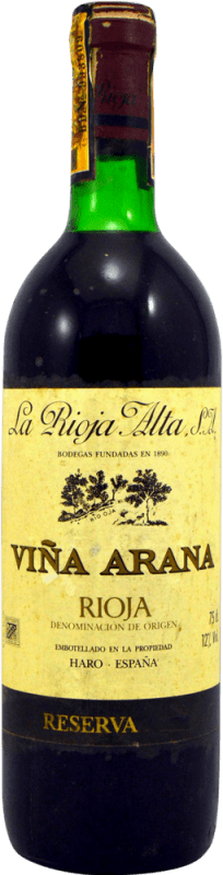 52,95 € Envio grátis | Vinho tinto Rioja Alta Viña Arana Espécime de Colecionador Reserva 1982 D.O.Ca. Rioja