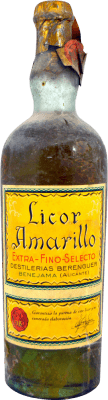 Licores Destilería Berenguer Licor Amarillo Espécime de Colecionador década de 1940