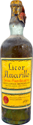 Spirits Destilería Berenguer Licor Amarillo Collector's Specimen 1940's 1 L