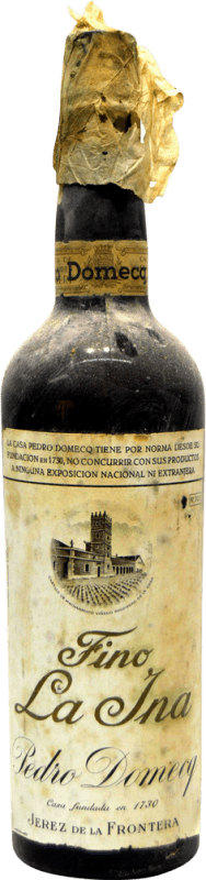 Free Shipping | Fortified wine Domecq Fino La Ina Collector's Specimen 1940's Spain 75 cl