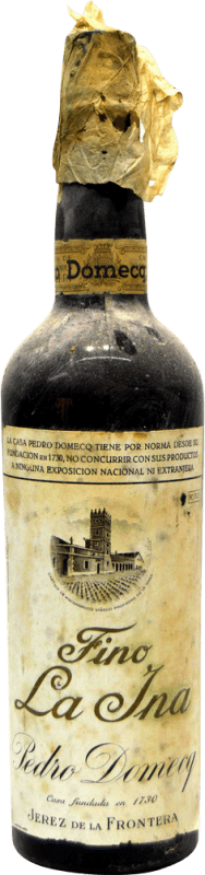 49,95 € Kostenloser Versand | Verstärkter Wein Domecq Fino La Ina Sammlerexemplar aus den 1940er Jahren