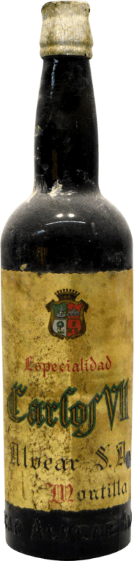Free Shipping | Fortified Wine Alvear Carlos VII Especialidad 1940's Spain 75 cl Collector's Item Not for Consumption