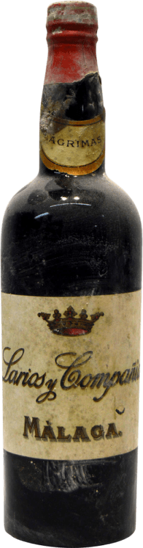 Envoi gratuit | Vin Fortifié Larios y Compañía Lágrimas Málaga 1930's Espagne 75 cl Objet de Collection Non Destinée à la Consommation