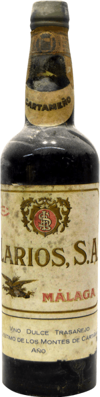 Envio grátis | Vinho Generoso Fortificado Larios Cartameño Málaga 1940's Espanha 75 cl Exemplar de colecionador Não Próprio para Consumo