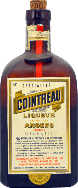 33,95 € | 利口酒 Cointreau Botella Desprecintada 珍藏版 1970 年代 西班牙 1 L