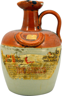 Whisky Blended Donald Fisher Ye Monks 1970's VACÍO Jarra Caneca 75 cl Exemplar de colecionador Não Próprio para Consumo