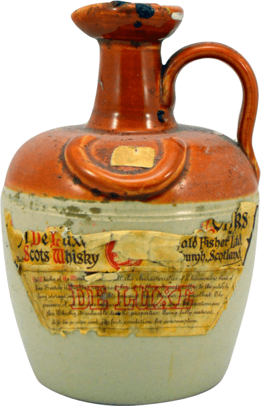 6,95 € | Whisky Blended Donald Fisher Ye Monks 1970's VACÍO Jarra Caneca Estados Unidos 75 cl Exemplar de colecionador Não Próprio para Consumo