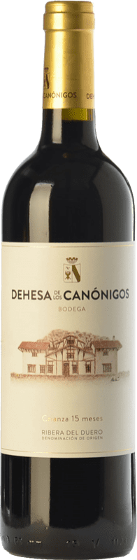 39,95 € | 红酒 Dehesa de los Canónigos 岁 D.O. Ribera del Duero 卡斯蒂利亚莱昂 西班牙 Tempranillo, Cabernet Sauvignon 瓶子 Magnum 1,5 L