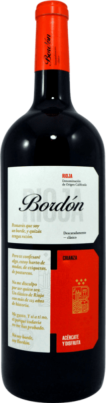 12,95 € 送料無料 | 赤ワイン Bodegas Franco Españolas Bordón Crianza — クリアンサ D.O.Ca. Rioja マグナムボトル 1,5 L