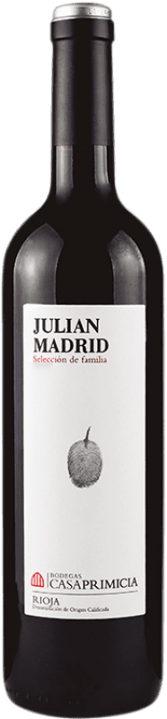 Бесплатная доставка | Красное вино Casa Primicia Julian Madrid Selección de Familia D.O.Ca. Rioja Ла-Риоха Испания Tempranillo 75 cl