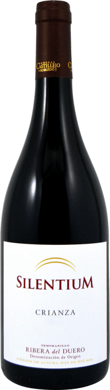 Envío gratis | Vino tinto Castillejo de Robledo Silentium Crianza D.O. Ribera del Duero Castilla y León España Tempranillo 75 cl