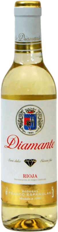 3,95 € Free Shipping | White wine Bodegas Franco Españolas Diamante D.O.Ca. Rioja Half Bottle 37 cl