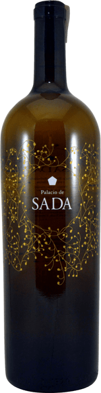 10,95 € Spedizione Gratuita | Vino bianco San Francisco Javier Palacio de Sada Blanco D.O. Navarra Bottiglia Magnum 1,5 L