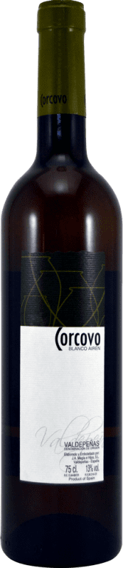 Free Shipping | White wine Megía Corcovo Blanco D.O. Valdepeñas Castilla la Mancha Spain Airén 75 cl