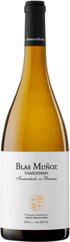 Kostenloser Versand | Weißwein Blas Muñoz I.G.P. Vino de la Tierra de Castilla y León Kastilien und León Spanien Chardonnay 75 cl