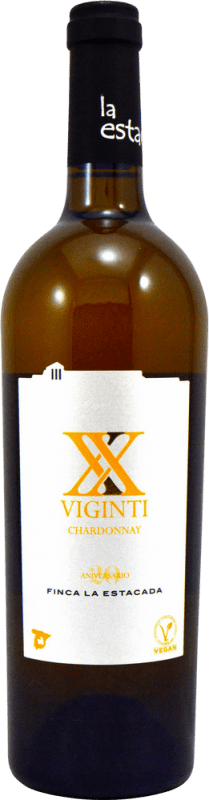 6,95 € | Белое вино Finca La Estacada Viginti I.G.P. Vino de la Tierra de Castilla Кастилья-Ла-Манча Испания Chardonnay 75 cl