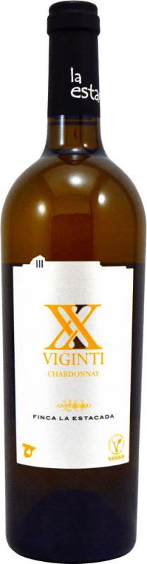 10,95 € Envío gratis | Vino blanco Finca La Estacada Viginti I.G.P. Vino de la Tierra de Castilla