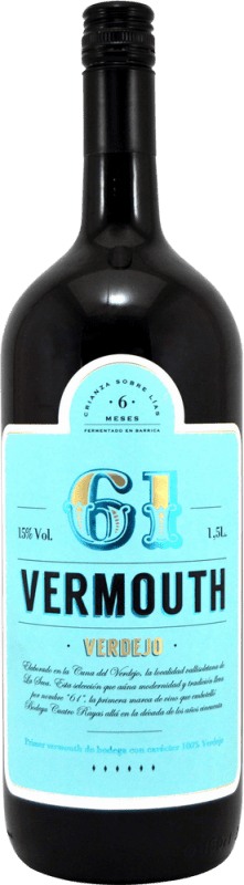 18,95 € | 苦艾酒 Cuatro Rayas 61 Vermouth 西班牙 Verdejo 瓶子 Magnum 1,5 L