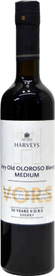 76,95 € | Vin fortifié Harvey's V.O.R.S. Oloroso D.O. Jerez-Xérès-Sherry Andalousie Espagne Palomino Fino, Pedro Ximénez Bouteille Medium 50 cl
