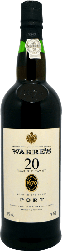 58,95 € | Verstärkter Wein Warre's I.G. Porto Porto Portugal 20 Jahre 75 cl