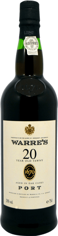 53,95 € Envío gratis | Vino generoso Symington Warre's I.G. Porto 20 Años