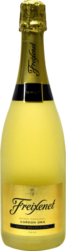 Envoi gratuit | Vin Mousseux Blanc Freixenet Cordón Brut Oro — Édition Or D.O. Cava Catalogne Espagne Macabeo — Macabeu, Xarel·lo, Parellada 75 cl
