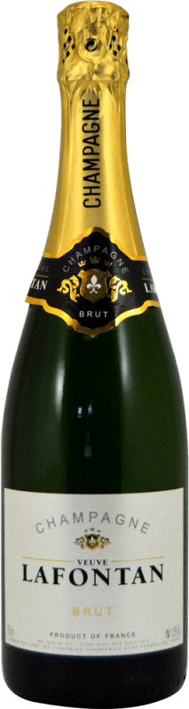 Free Shipping | White Sparkling Wine Les Vignobles Champenois Lafontan Brut A.O.C. Champagne Champagne France 75 cl