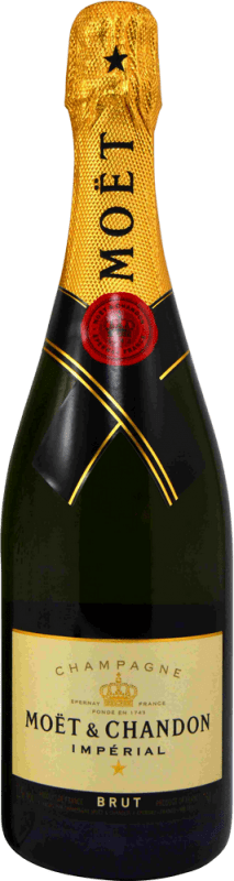 79,95 € 送料無料 | 白スパークリングワイン Moët & Chandon クリスマスボックス付き限定版 A.O.C. Champagne