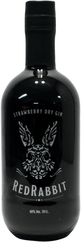 Free Shipping | Genever Gin Moonshine Red Rabbit Strawberry Spain 70 cl