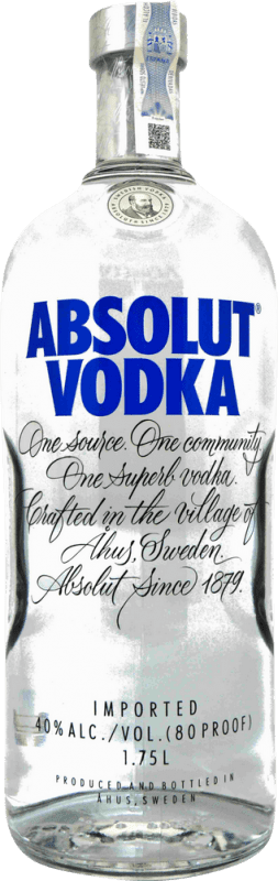 59,95 € Free Shipping | Vodka Absolut Special Bottle 1,75 L