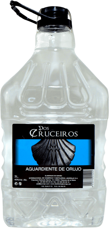 Envoi gratuit | Eau-de-vie J. Borrajo Dos Cruceiros Espagne Carafe 3 L