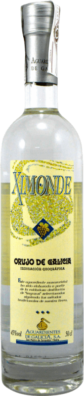 17,95 € Spedizione Gratuita | Grappa Orujo Aguardientes de Galicia Ximonde D.O. Orujo de Galicia Bottiglia Medium 50 cl