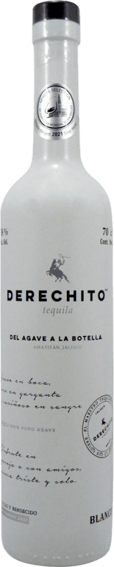 Бесплатная доставка | Текила Derechito Белый Мексика 70 cl
