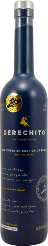 Бесплатная доставка | Текила Derechito Reposado Репосадо Мексика 70 cl