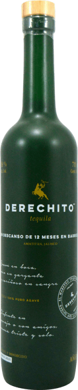 Бесплатная доставка | Текила Derechito Añejo Мексика 70 cl