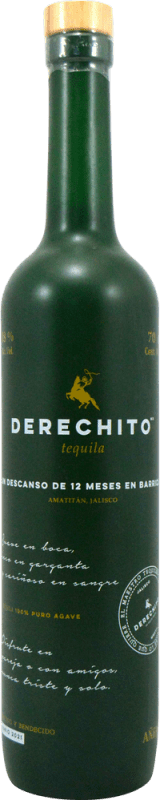 Бесплатная доставка | Текила Derechito Añejo Выдержанный Мексика 70 cl