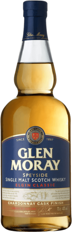 Free Shipping | Whisky Single Malt Glen Moray Chardonnay Cask Finish United Kingdom 70 cl