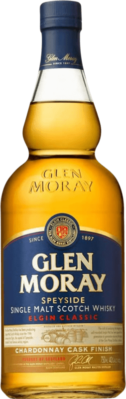 Бесплатная доставка | Виски из одного солода Glen Moray Chardonnay Cask Finish Объединенное Королевство 70 cl