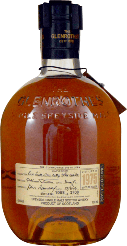 Envoi gratuit | Whisky Single Malt Glenrothes Vintage Royaume-Uni 70 cl
