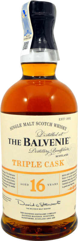 Free Shipping | Whisky Single Malt Balvenie Triple Cask United Kingdom 16 Years 70 cl