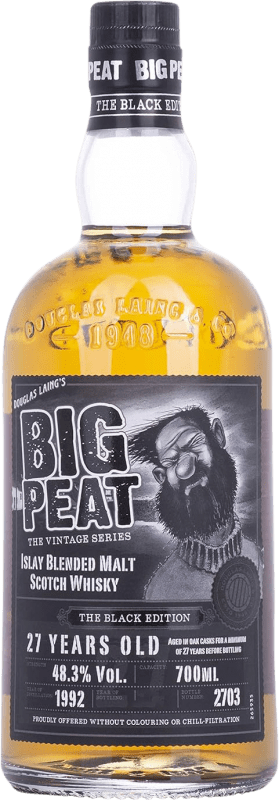 Envoi gratuit | Blended Whisky Douglas Laing's Big Peat The Black Edition Royaume-Uni 27 Ans 70 cl