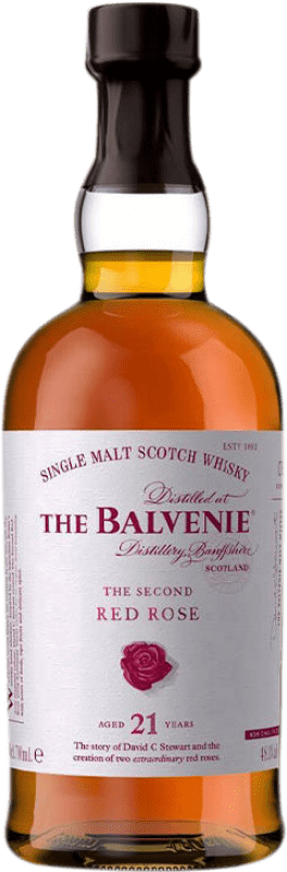 免费送货 | 威士忌单一麦芽威士忌 Balvenie The Second Red Rose 英国 21 岁 70 cl