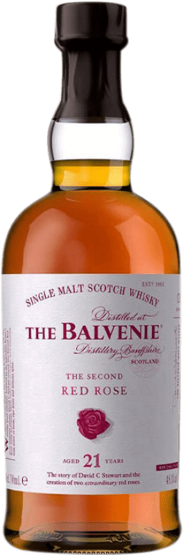 Kostenloser Versand | Single Malt Whisky Balvenie The Second Red Rose Großbritannien 21 Jahre 70 cl