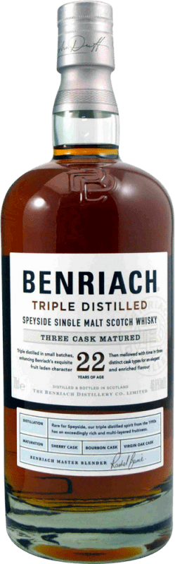 159,95 € 送料無料 | ウイスキーシングルモルト The Benriach Triple Distilled 22 年